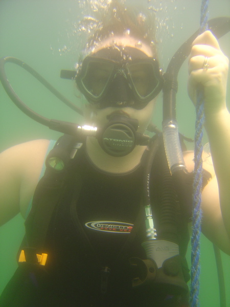 Janet on the Buoy Rope