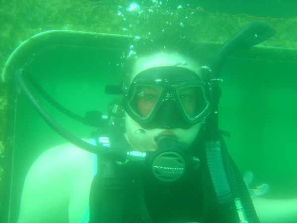 Janet on the Sunken Bus