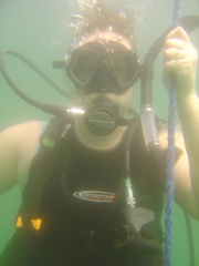 Janet on the Buoy Rope