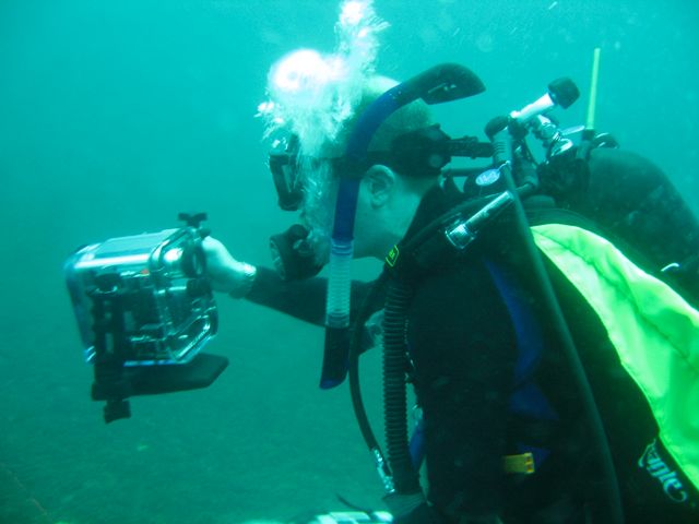 Jason Filming Dive