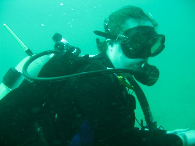 Janet Diving USS Indra 