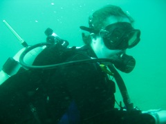 Janet Diving USS Indra 